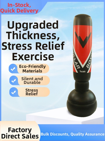 Tehase otsetarne 1,95 m kõrgune PVC-paks täispuhutav trummelpoksikolonn täiskasvanutele mõeldud fitness-ventilatsioonivõitlusmänguasi