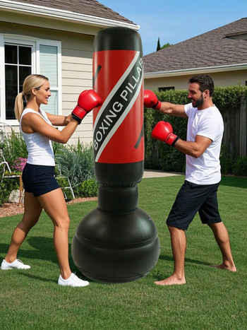 Tehase otsetarne 1,95 m kõrgune PVC-paks täispuhutav trummelpoksikolonn täiskasvanutele mõeldud fitness-ventilatsioonivõitlusmänguasi