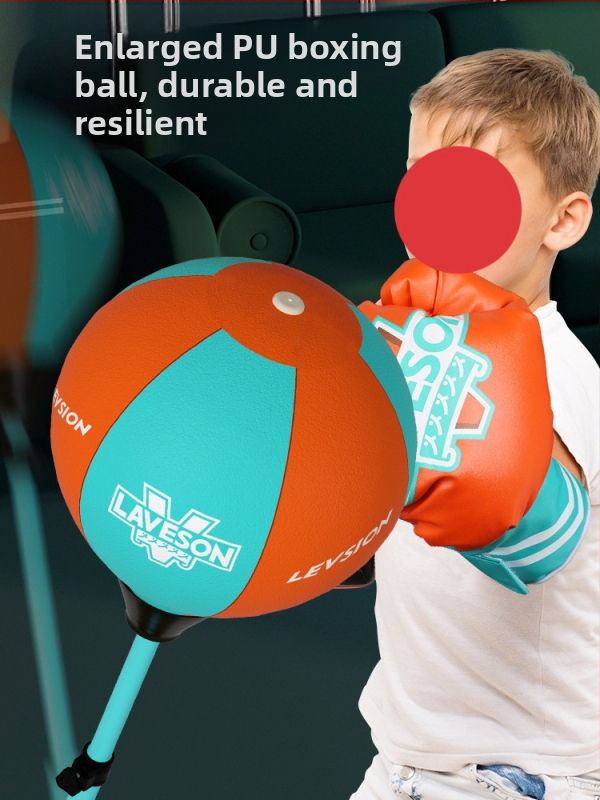 Детска боксова мишена за реакция, въртяща се вертикална скорост, боксова мишена с топка, торба с пясък, детски тренировъчен комплект Dodge