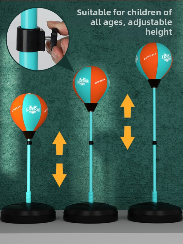 Детска боксова мишена за реакция, въртяща се вертикална скорост, боксова мишена с топка, торба с пясък, детски тренировъчен комплект Dodge
