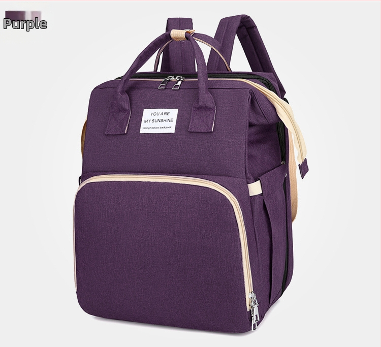 Сгъваема раница за бебешко легло за външно ползване, чанта за майка и бебе, преносима изолирана чанта за съхранение на мляко