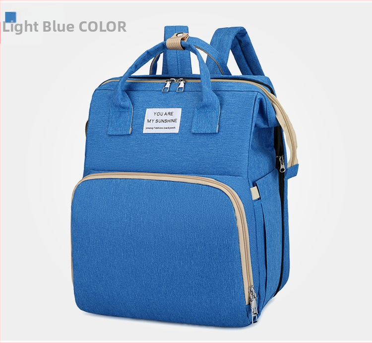 Сгъваема раница за бебешко легло за външно ползване, чанта за майка и бебе, преносима изолирана чанта за съхранение на мляко