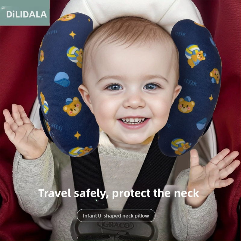 Детска възглавница за кола, възглавница за врата, възглавница за задната седалка, възглавница за дълги разстояния, самостоятелно шофиране, необходима кола, спящ артефакт