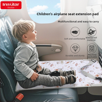Ūdensizturīgs bērnu lidmašīnas ceļojuma sēdekļa pagarinātājs, pagarinājuma paliktnis, multfilmas bērnu lidmašīnas ceļojuma šūpuļtīkls, ceļojumu gulta