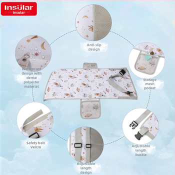 Ūdensizturīgs bērnu lidmašīnas ceļojuma sēdekļa pagarinātājs, pagarinājuma paliktnis, multfilmas bērnu lidmašīnas ceļojuma šūpuļtīkls, ceļojumu gulta