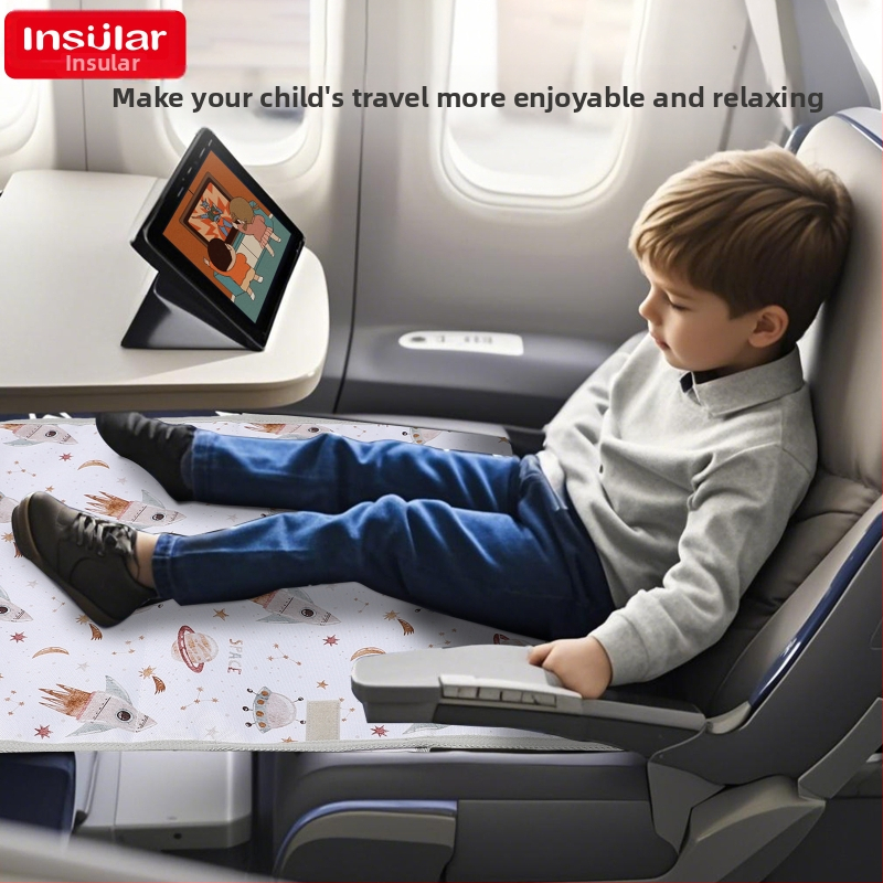 Водоустойчива детска седалка за пътуване в самолет, удължителна подложка, анимационен детски хамак за пътуване в самолет