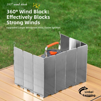 Lauko vėjui atspari viryklė, kempingo viryklė, vėjo skydinė dujinė viryklė, vėjui atspari danga, vėjui atsparus žiedas, magnetinis