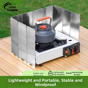 Lauko vėjui atspari viryklė, kempingo viryklė, vėjo skydinė dujinė viryklė, vėjui atspari danga, vėjui atsparus žiedas, magnetinis