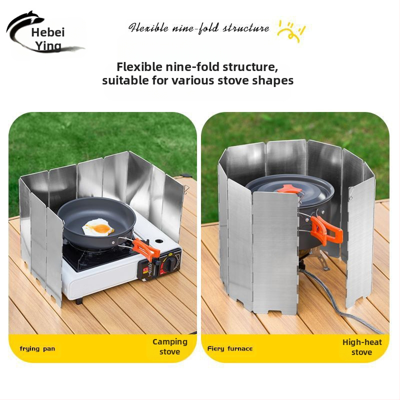 Външна ветроустойчива печка, къмпинг печка, вятърна щит, газова печка, ветроустойчив калъф, ветроустойчив пръстен, магнитен