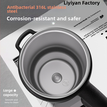 Didelės talpos termosinis puodelis su ledo puodeliu, 346 l, nerūdijančio plieno, vyriškas naujas šiaudinis vandens puodelis, šaltas puodelis, populiarus