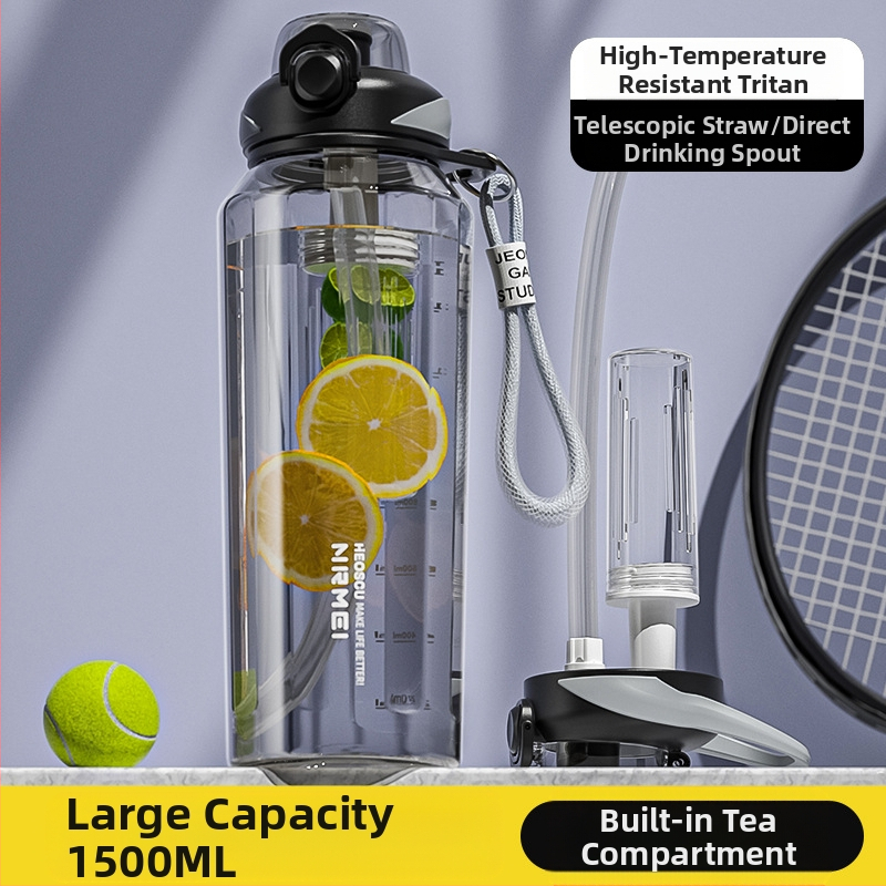 Tritanist suure mahutavusega kõrge temperatuurikindlast plastist veekruus Sport tee eralduskruus hulgimüük naiste suvine Ton Cup