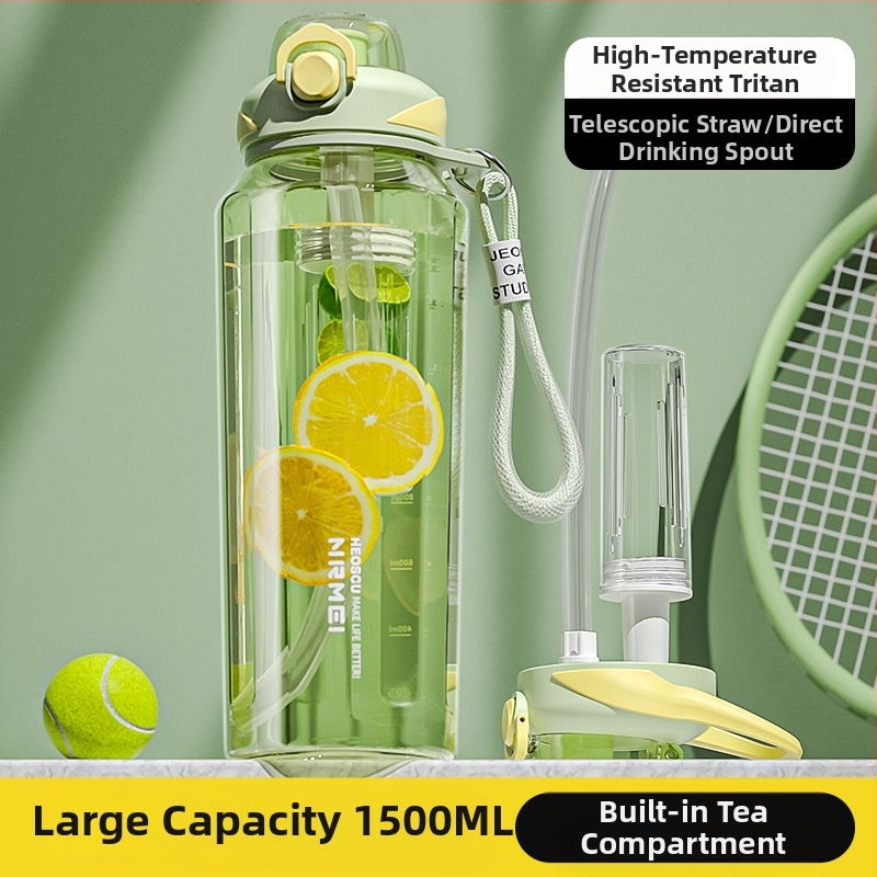 Tritanist suure mahutavusega kõrge temperatuurikindlast plastist veekruus Sport tee eralduskruus hulgimüük naiste suvine Ton Cup