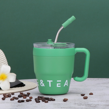 Tarpvalstybinė didmeninė prekyba 304 nerūdijančio plieno puodeliu verslo biurui kavos puodelis su rankena nešiojamas šilumą išsaugantis šaltas puodelis