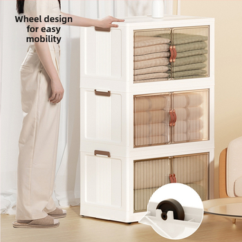 Kokkupandav hoiukapp sahtlitüüpi beebi- ja laste riidekapp majapidamise suupistekapp plastist mitmesuguste esemete vahede hoiukapp