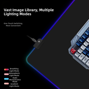 Κουλ σέξι Jinke RGB Mouse Pad Υπερμεγέθης Μαγικό Χρώμα Υπολογιστή Γραφείου Pad Πληκτρολόγιο Γραφείου Αντιολισθητικό Παιχνίδι