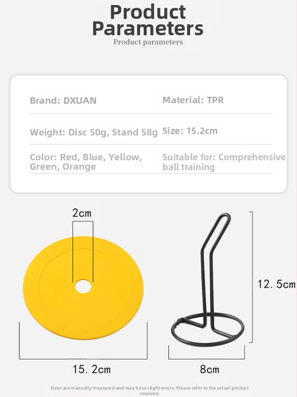 Плоска табела с дискова табела за футболна тренировка табела за тренировка с препятствие с кръгъл отвор за тенис забележителност подложка