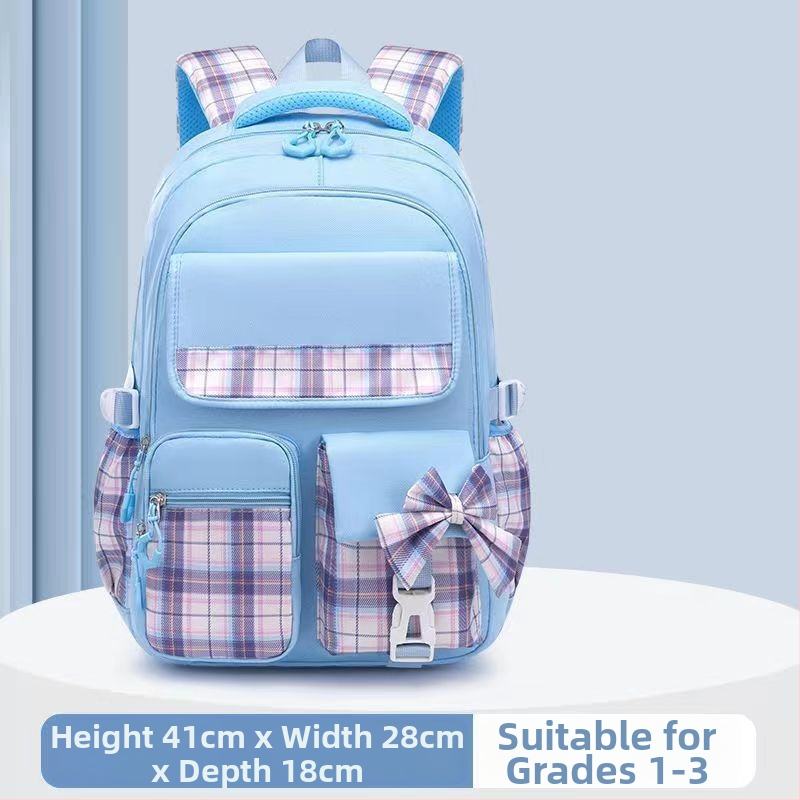 Hulgimüügis olevad algkooliõpilaste koolikotid, naismudelid, armas koomiksiga lips, suure mahutavusega, koormust vähendav seljakott, selgroogu kaitsev laste seljakott