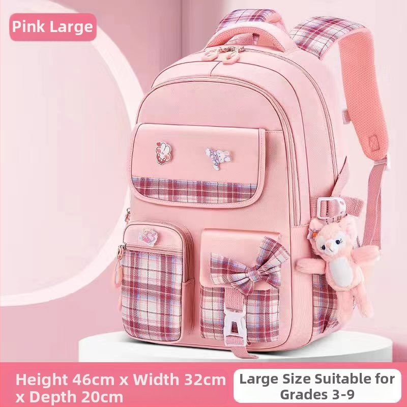 Hulgimüügis olevad algkooliõpilaste koolikotid, naismudelid, armas koomiksiga lips, suure mahutavusega, koormust vähendav seljakott, selgroogu kaitsev laste seljakott