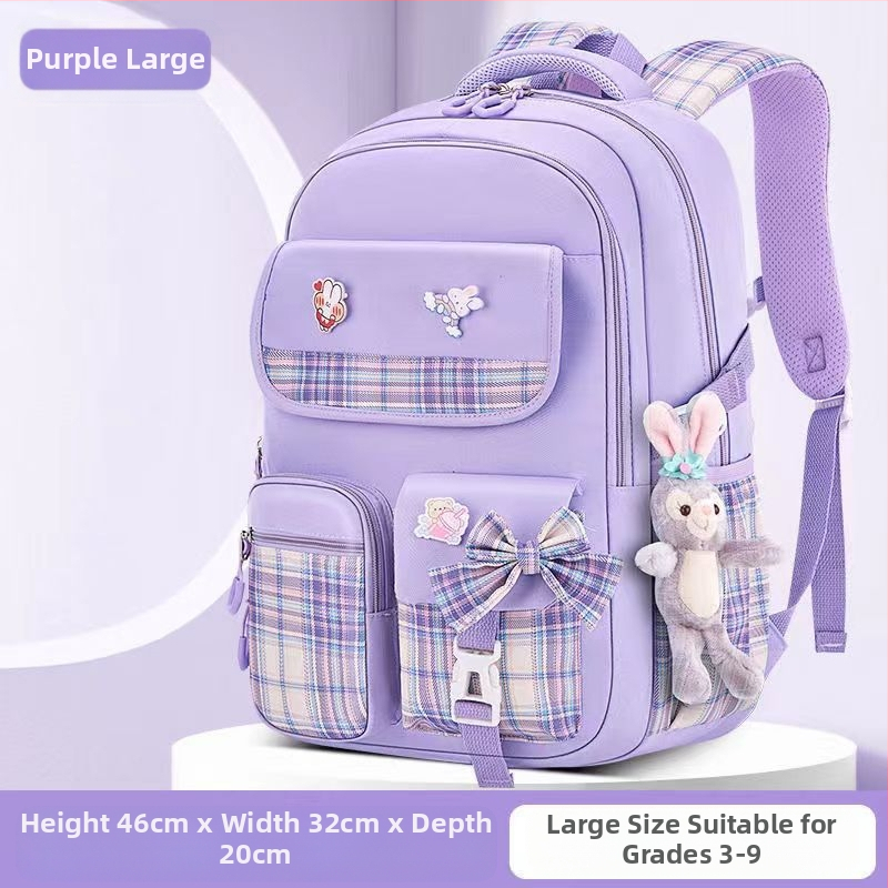 Hulgimüügis olevad algkooliõpilaste koolikotid, naismudelid, armas koomiksiga lips, suure mahutavusega, koormust vähendav seljakott, selgroogu kaitsev laste seljakott