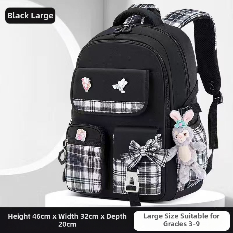 Hulgimüügis olevad algkooliõpilaste koolikotid, naismudelid, armas koomiksiga lips, suure mahutavusega, koormust vähendav seljakott, selgroogu kaitsev laste seljakott