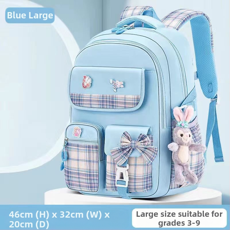 Hulgimüügis olevad algkooliõpilaste koolikotid, naismudelid, armas koomiksiga lips, suure mahutavusega, koormust vähendav seljakott, selgroogu kaitsev laste seljakott