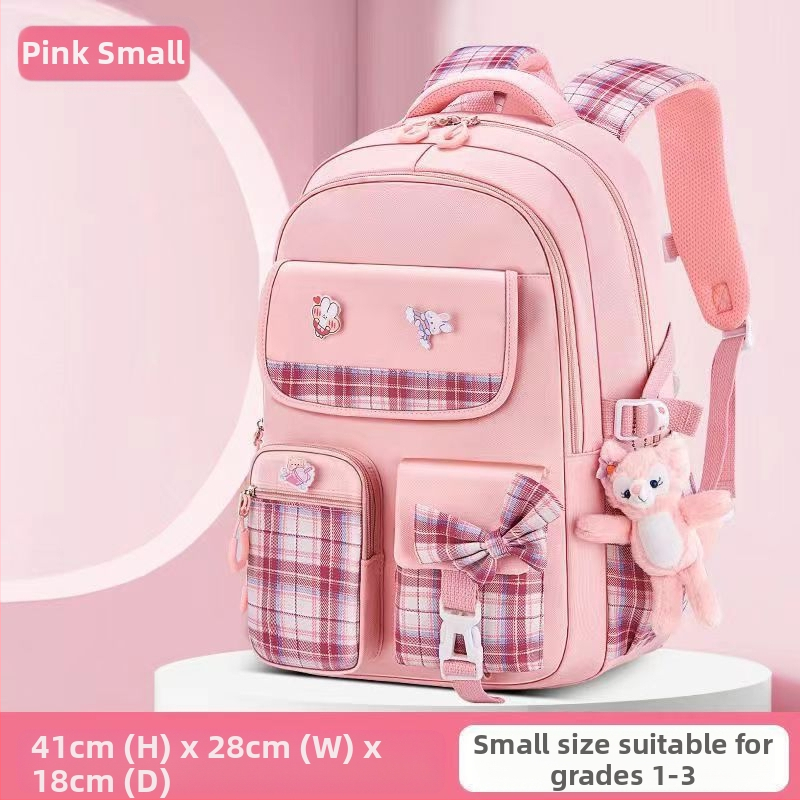 Hulgimüügis olevad algkooliõpilaste koolikotid, naismudelid, armas koomiksiga lips, suure mahutavusega, koormust vähendav seljakott, selgroogu kaitsev laste seljakott