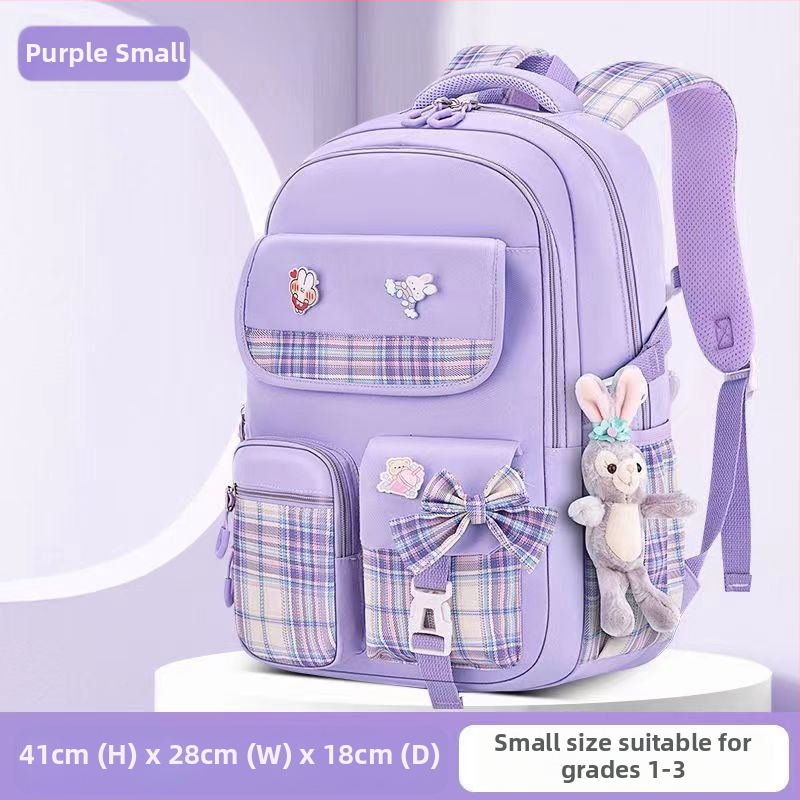 Hulgimüügis olevad algkooliõpilaste koolikotid, naismudelid, armas koomiksiga lips, suure mahutavusega, koormust vähendav seljakott, selgroogu kaitsev laste seljakott