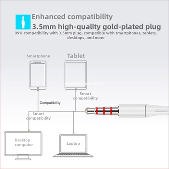 Γνήσιο καλώδιο ακουστικών Platinum κατάλληλο για ακουστικά κινητού τηλεφώνου Oppo Huawei Vivo χαριτωμένα κορεατικά κορίτσια καραόκε με μικρόφωνο