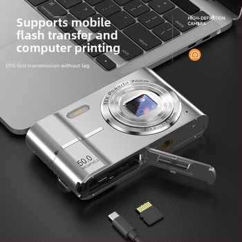 Διασυνοριακή ψηφιακή φωτογραφική μηχανή CCD για φοιτητές, υψηλής ευκρίνειας, ταξιδιού, αρχάριου επιπέδου, φθηνή φωτογραφική μηχανή Retro, μικρή κάρτα χειρός