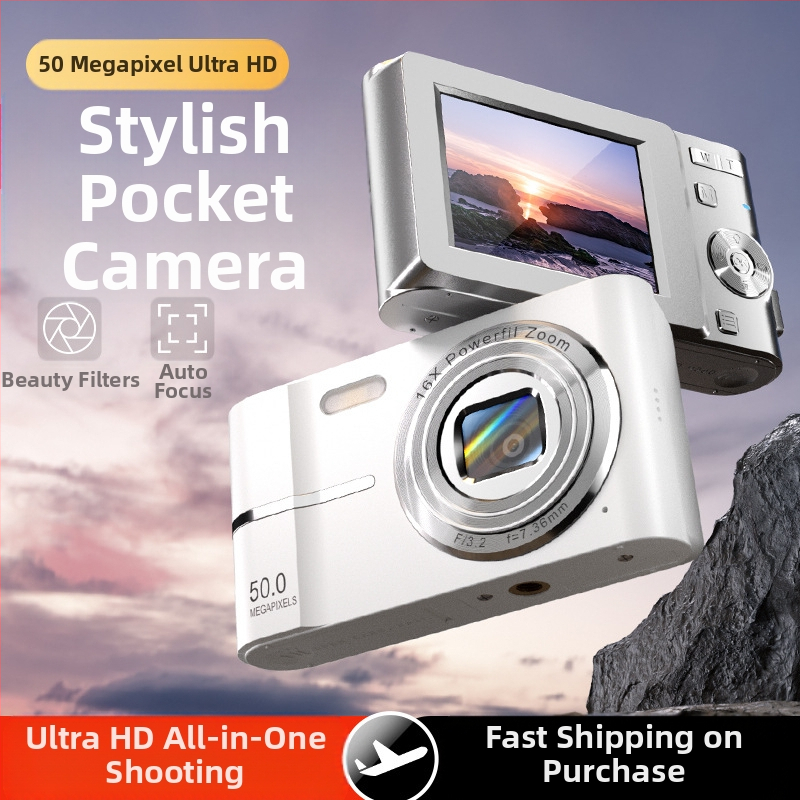 Трансграничен CCD цифров фотоапарат за начинаещи с висока разделителна способност, студентски, евтин фотоапарат, ретро ръчен багаж, малка карта