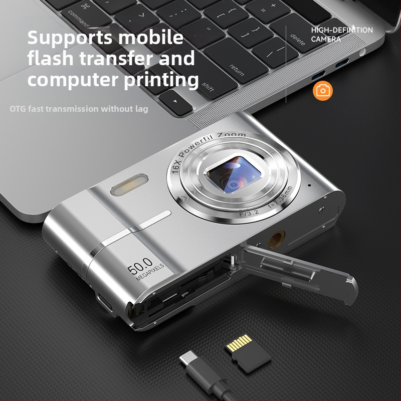 Трансграничен CCD цифров фотоапарат за начинаещи с висока разделителна способност, студентски, евтин фотоапарат, ретро ръчен багаж, малка карта