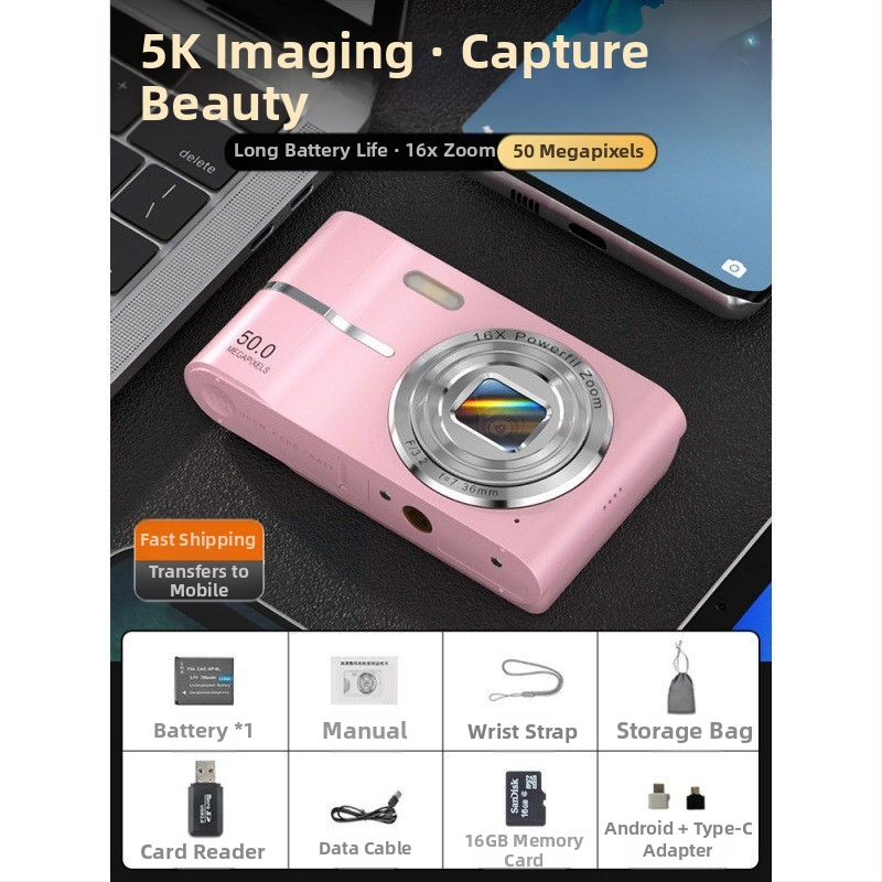 Határokon átnyúló CCD digitális fényképezőgép diákoknak, nagy felbontású, utazó, kezdő szintű, olcsó fényképezőgép, retró kézipoggyászkártya