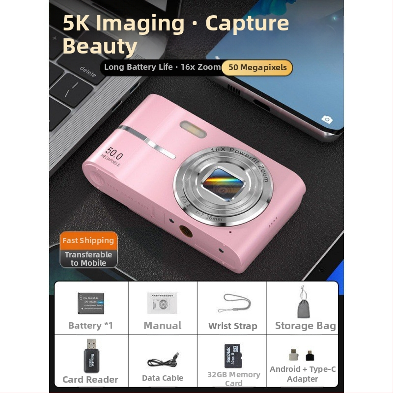 Határokon átnyúló CCD digitális fényképezőgép diákoknak, nagy felbontású, utazó, kezdő szintű, olcsó fényképezőgép, retró kézipoggyászkártya