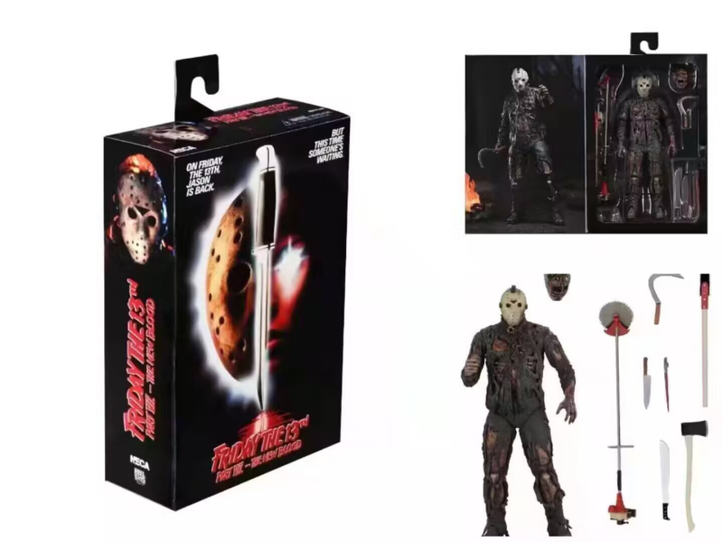 NECA 42003 Jason Black Friday New Blood versioon 7-tolline liikuv mudelkäepide