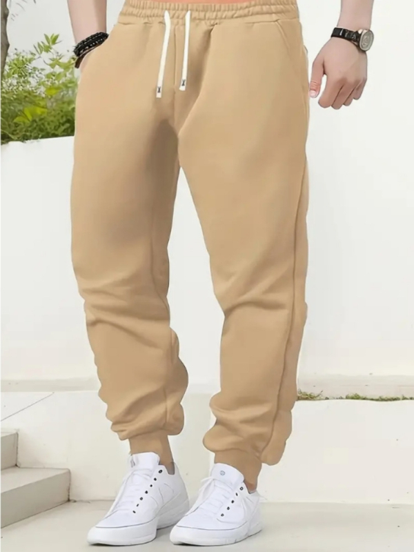 2024 m. tarpvalstybiniai nauji produktai rudens ir žiemos plonos vyriškos laisvalaikio sportinės kelnės vyriškos elastingos laisvos madingos sportinės kelnės