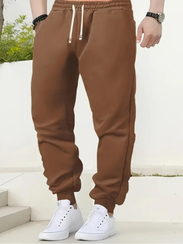 2024 m. tarpvalstybiniai nauji produktai rudens ir žiemos plonos vyriškos laisvalaikio sportinės kelnės vyriškos elastingos laisvos madingos sportinės kelnės