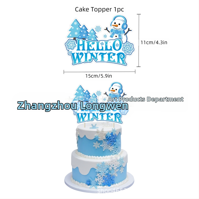 Jää ja lume peokaunistus taustsein teadetetahvli paigutus tarvikute komplekt lipp õhupall paberlill moodne lihtne kaunistus