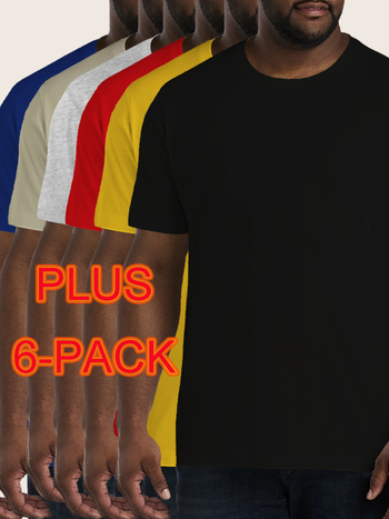 Európai szabvány pamut T [6 db-os könnyű, kerek nyakú póló] 6 db-os gyári nagykereskedelem