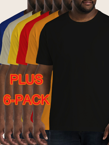 Ευρωπαϊκός κωδικός βαμβακερό T [6 τεμάχια ελαφρύ μπλουζάκι με στρογγυλή λαιμόκοψη] 6 τεμάχια εργοστάσιο χονδρικής