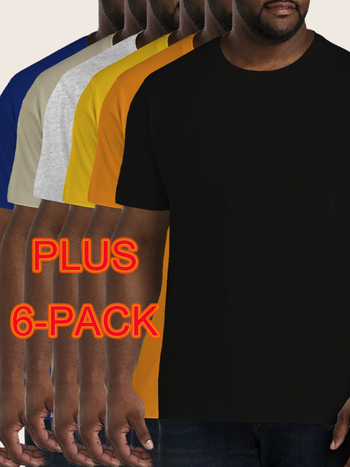 Ευρωπαϊκός κωδικός βαμβακερό T [6 τεμάχια ελαφρύ μπλουζάκι με στρογγυλή λαιμόκοψη] 6 τεμάχια εργοστάσιο χονδρικής