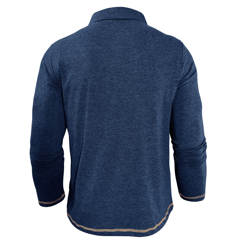 2025 m. nauji europietiški ir amerikietiški vyriški ilgarankoviai marškinėliai su atlapu, eksportuojami vyriški polo marškinėliai iš „Amazon“ rudens ir žiemos apatiniai marškinėliai