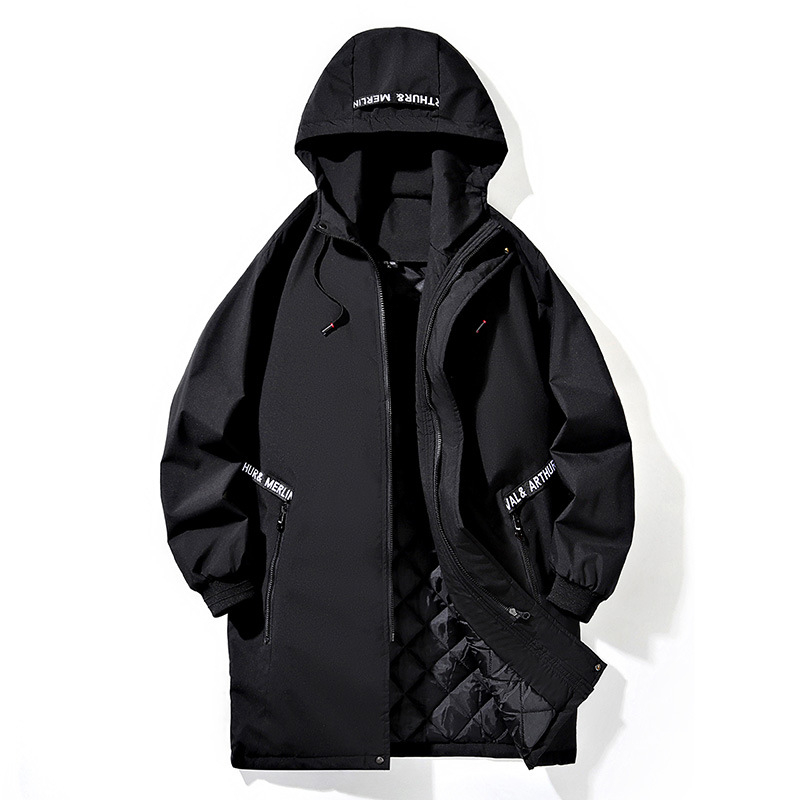 L-10XL dydžio pavasario ir rudens madingas vyriškas daugiaspalvis gradientinis paltas su gobtuvu, putlus jaunimas, plius dydžio, laisvas