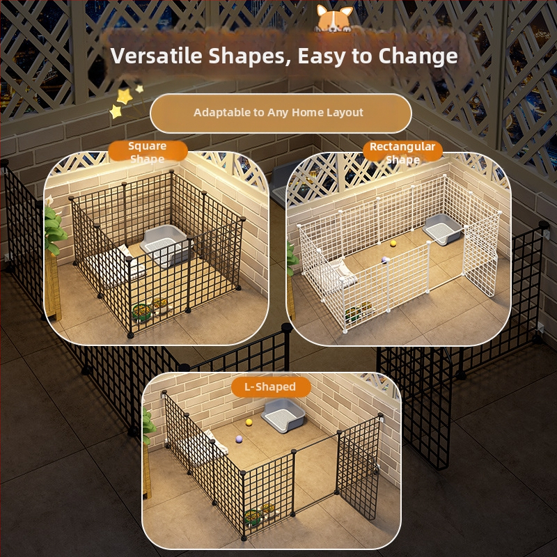 Ограда за домашни любимци, клетка за кучета и котки, домакинска малка вътрешна ограда за котенца, изолационна порта, ограда за малки и средни кучета
