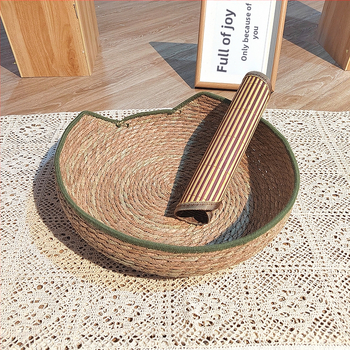 Four Seasons Universal Rattan Cat Resistant Cage Bamboo Cat Neck Bag Καλάθι Rattan Cat Neck Χειροποίητη φωλιά γάτας Ξυστό για γάτες