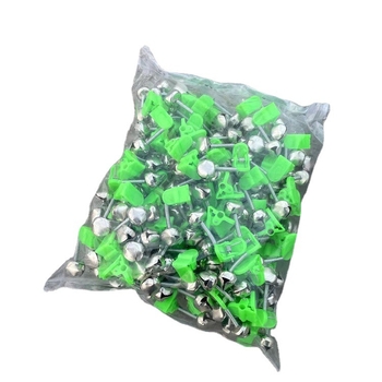 Риболовни принадлежности риболовен звънец пластмасова скоба за хвърляне на въдица морски въдици риболовни аксесоари на едро риболовна аларма метална двойна камбана