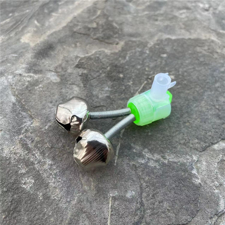 Ribolovni pribor za ribolovno zvono plastična kopča za bacanje štapa za morski štap za ribolov pribor veleprodaja ribolovni alarm metalno dvostruko zvono