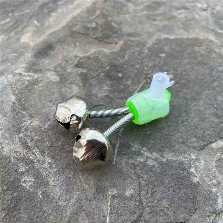Ribolovni pribor za ribolovno zvono plastična kopča za bacanje štapa za morski štap za ribolov pribor veleprodaja ribolovni alarm metalno dvostruko zvono