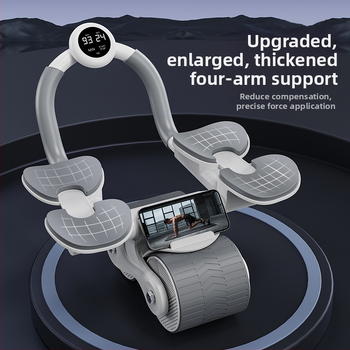 Κοιλιακός τροχός αυτόματης ανάκαμψης υποστήριξη αγκώνα κοιλιακός κύλινδρος κύλισης λεπτή κοιλιά χονδρικής ανδρικά και γυναικεία εξοπλισμός γυμναστικής στο σπίτι τροχός κοιλιακών μυών