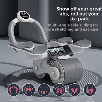 Κοιλιακός τροχός αυτόματης ανάκαμψης υποστήριξη αγκώνα κοιλιακός κύλινδρος κύλισης λεπτή κοιλιά χονδρικής ανδρικά και γυναικεία εξοπλισμός γυμναστικής στο σπίτι τροχός κοιλιακών μυών