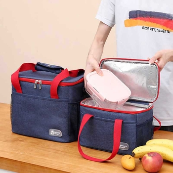 Πυκνωμένη μονωμένη τσάντα, τσάντα φαγητού, σακούλα πάγου, αδιάβροχη τσάντα πάγου που διατηρεί τη φρεσκάδα, εξωτερικό πικνίκ με ρύζι, μόνωση από ψυχόμενο αλουμινόχαρτο